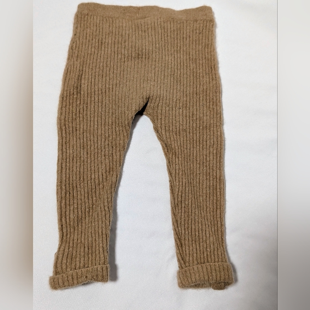 Zara Toddler Cashmere Knit Sweater & Pants Set 2-3 Years Pink Tan - Picture 9 of 10
